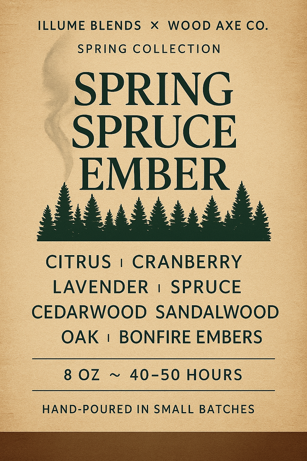 Spring Spruce Ember – Illume Blends x Wood & Axe Co.