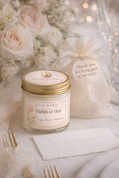 Wedding Candle Favors – Fields of Her