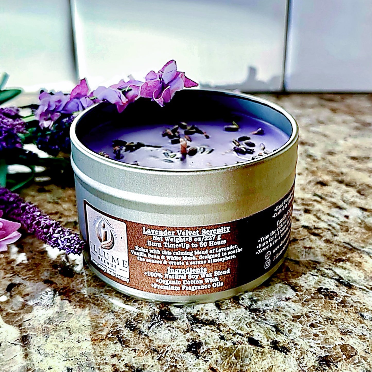 Lavender Velvet Serenity Candle | Luxury Candle