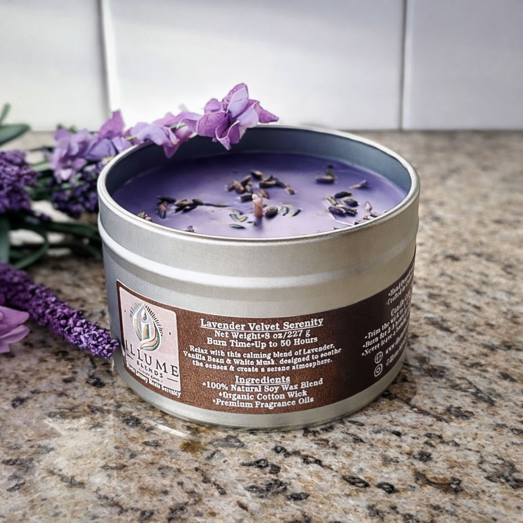 Lavender Velvet Serenity Candle | Luxury Candle