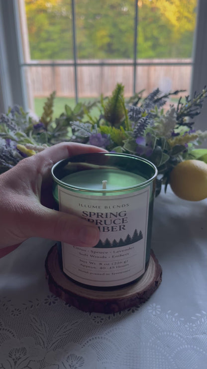 Spring Spruce Ember Candle | Citrus, Spruce & Lavender | Hand-Poured Soy Blend